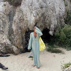 Crochet Stripe Maxi Dress&nbsp;