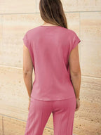 Knit Tank Top &amp; Wide-Leg Pants Set