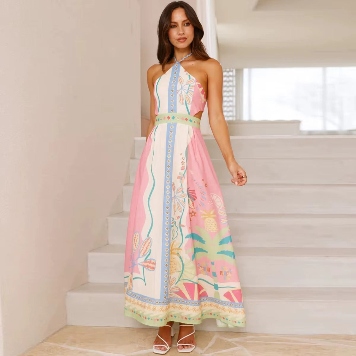 Printed Long Dress&nbsp;