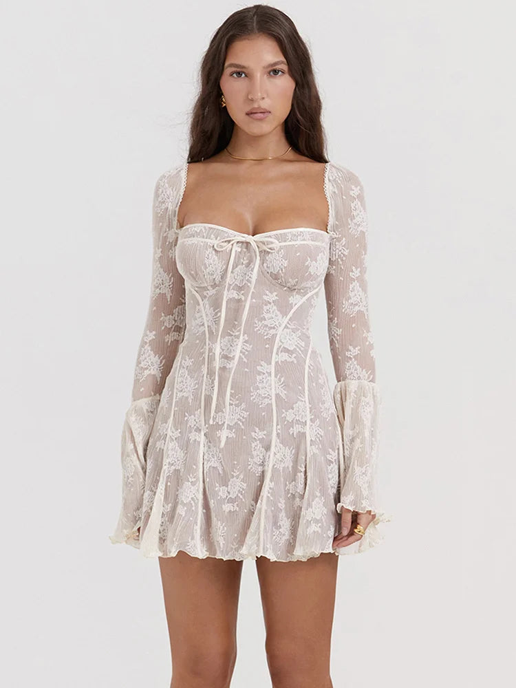 Honey Lace Mini Dress