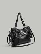 Korean Niche Retro Rivet Tote Bag for Women