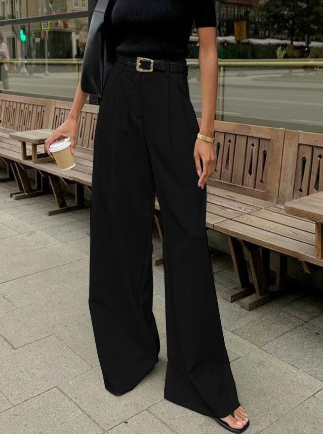 The Milan High-Waist Wide-Leg Pants