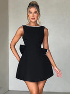 Velvet Bloom Mini Dress