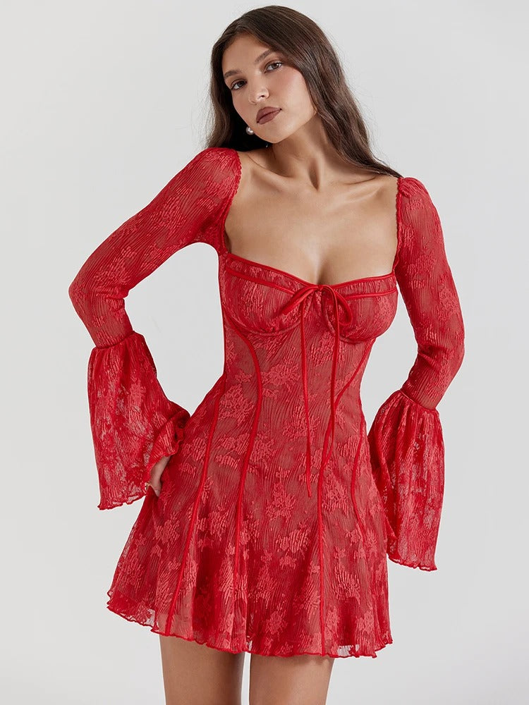 Sunset Flare Mini Dress