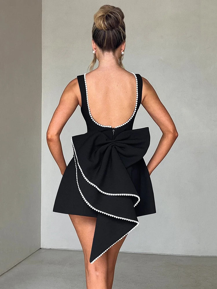Velvet Bloom Mini Dress